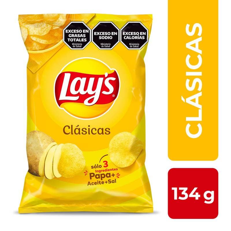 Papas Fritas Lays Clasicas X 134 g