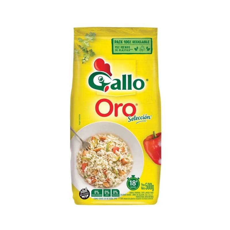 Arroz Parboil Seleccion Gallo Oro 500 g